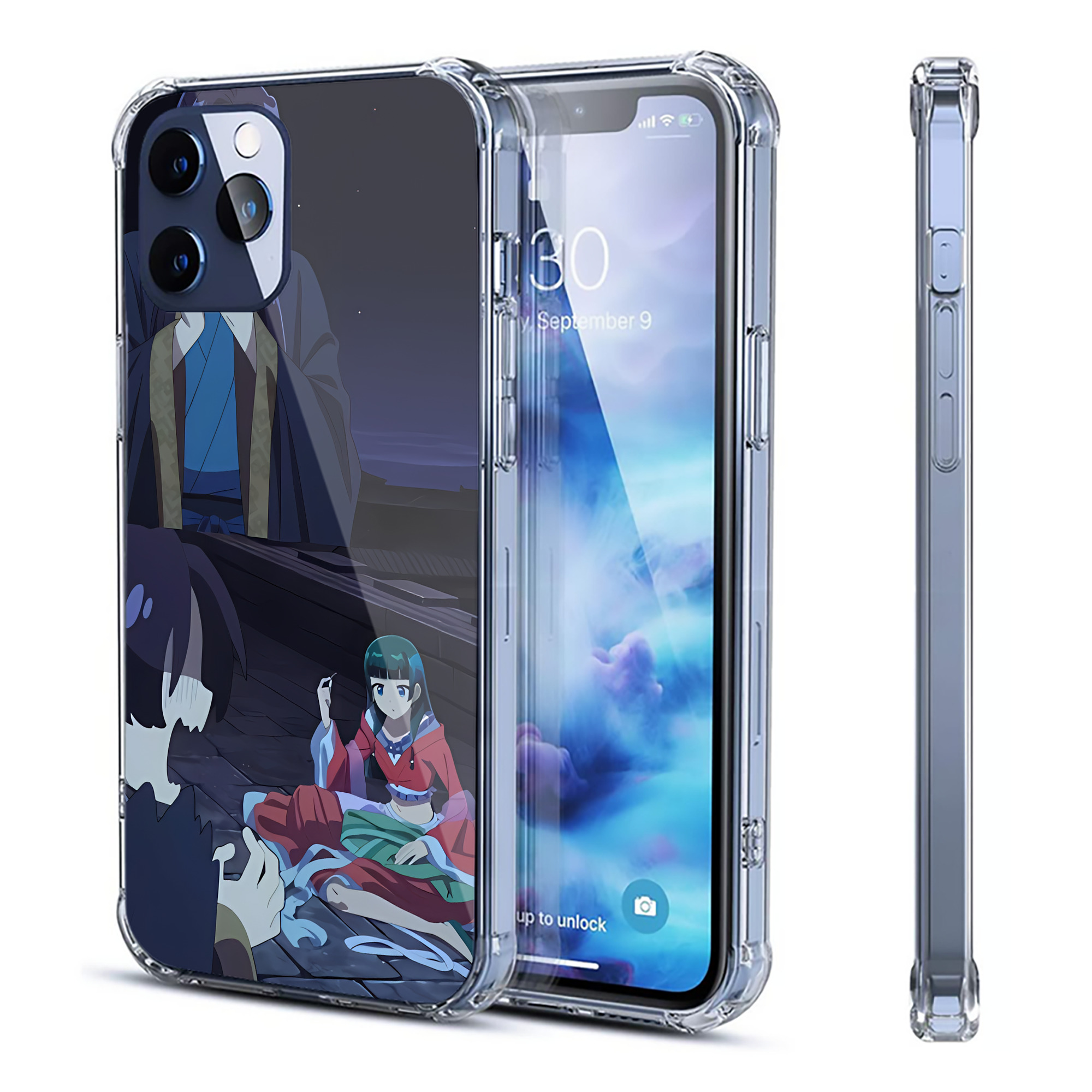 （画像用） 薬屋のひとりごと The Apothecary Diaries 【iPhone 12シリーズ対応】透明スマホケース（クリアソフトケース）